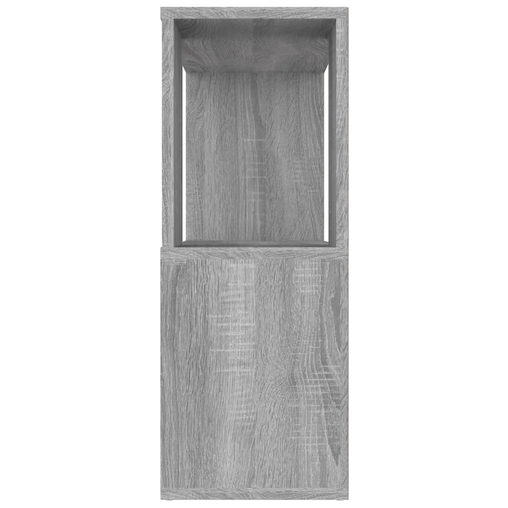 Bibliotecă/Separator de cameră, gri sonoma, 80x24x63 cm