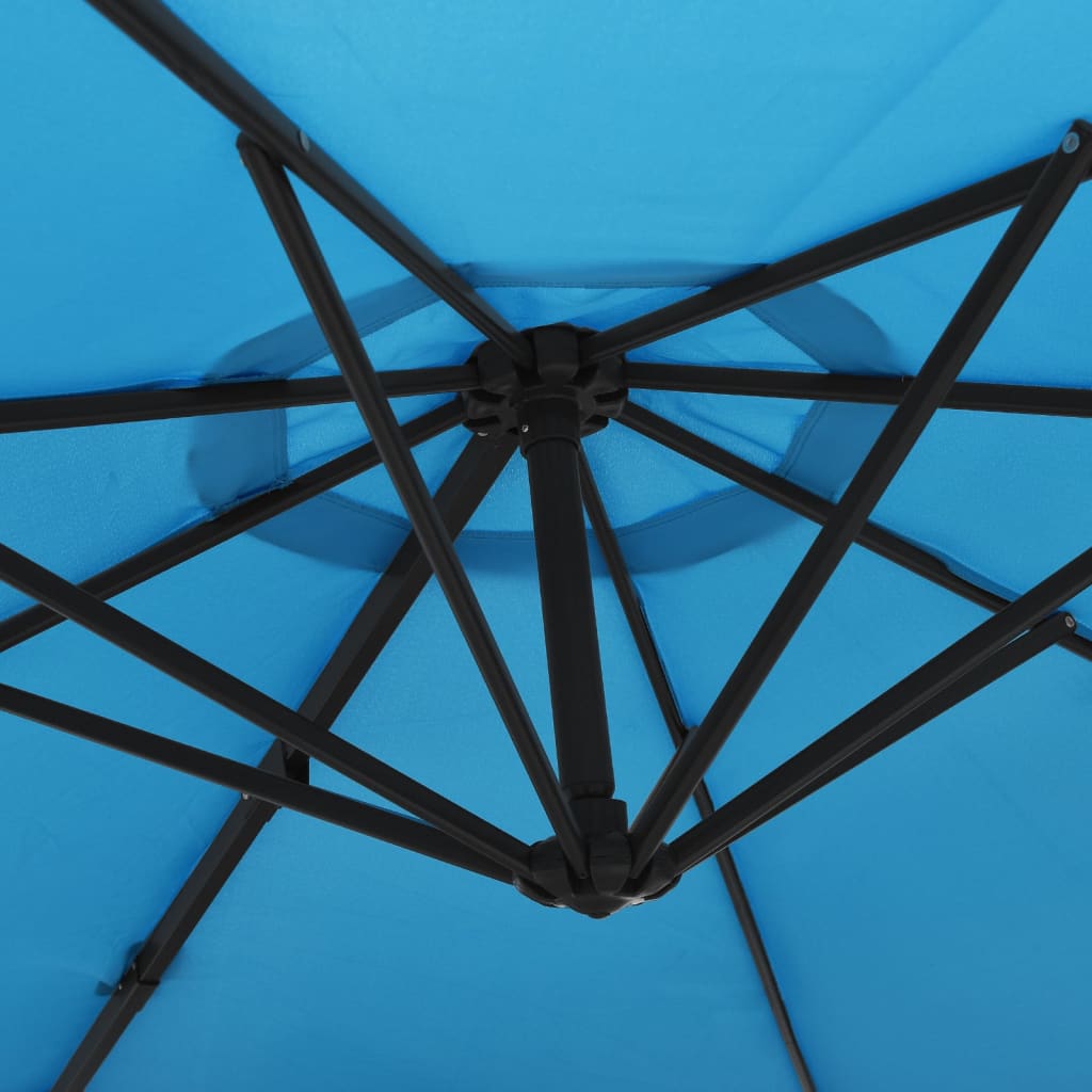 Umbrelă de soare montată pe perete Sea Blue, 290 cm