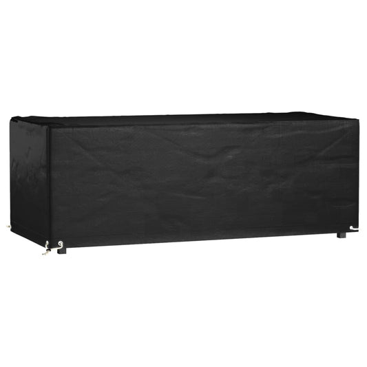 Husă pentru mobilier de grădină, 8 ocheți, 192x82x65 cm, pătrat
