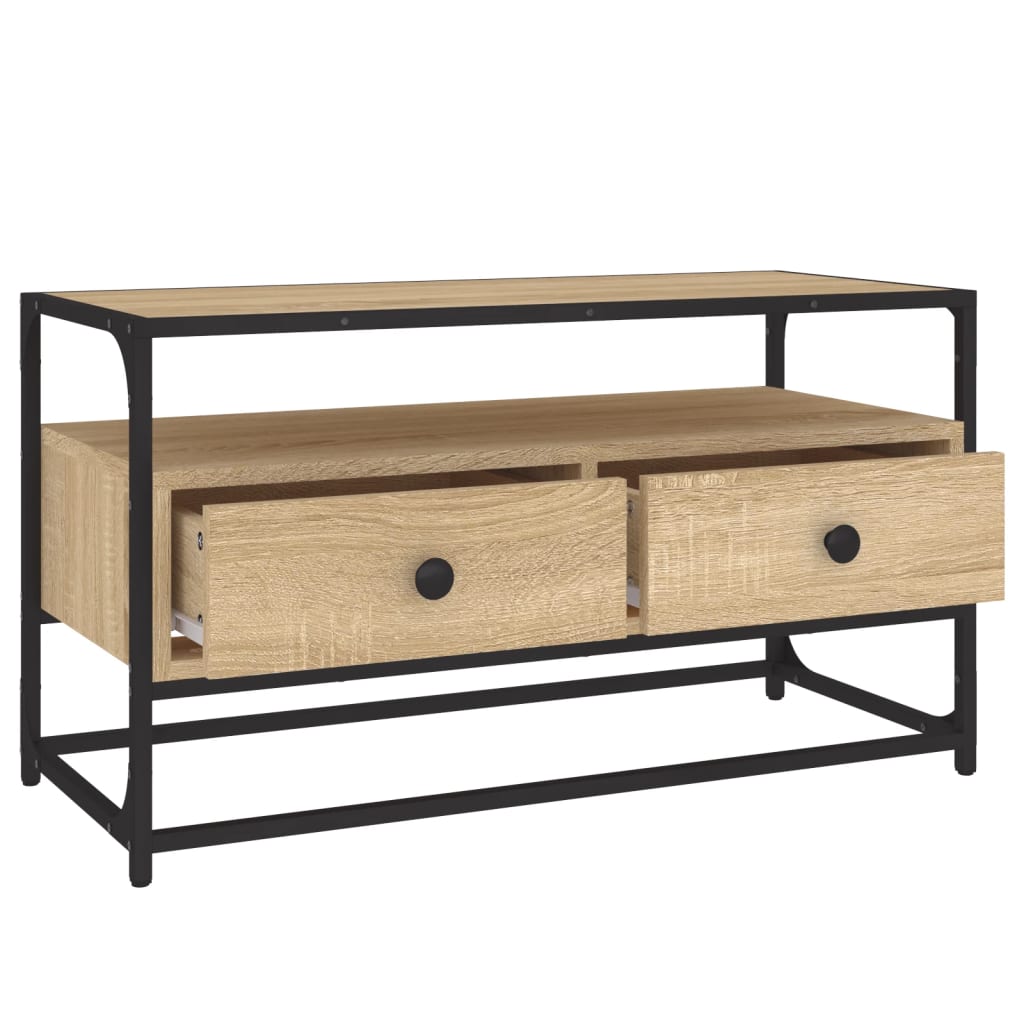 Dulap TV, stejar sonoma, 80x35x45 cm, lemn prelucrat