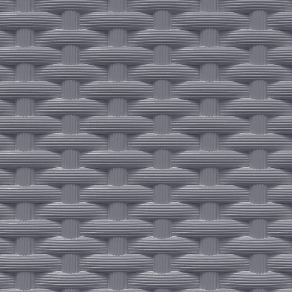 Jardiniere, 2 buc., gri închis, 30x30x37 cm, polipropilenă