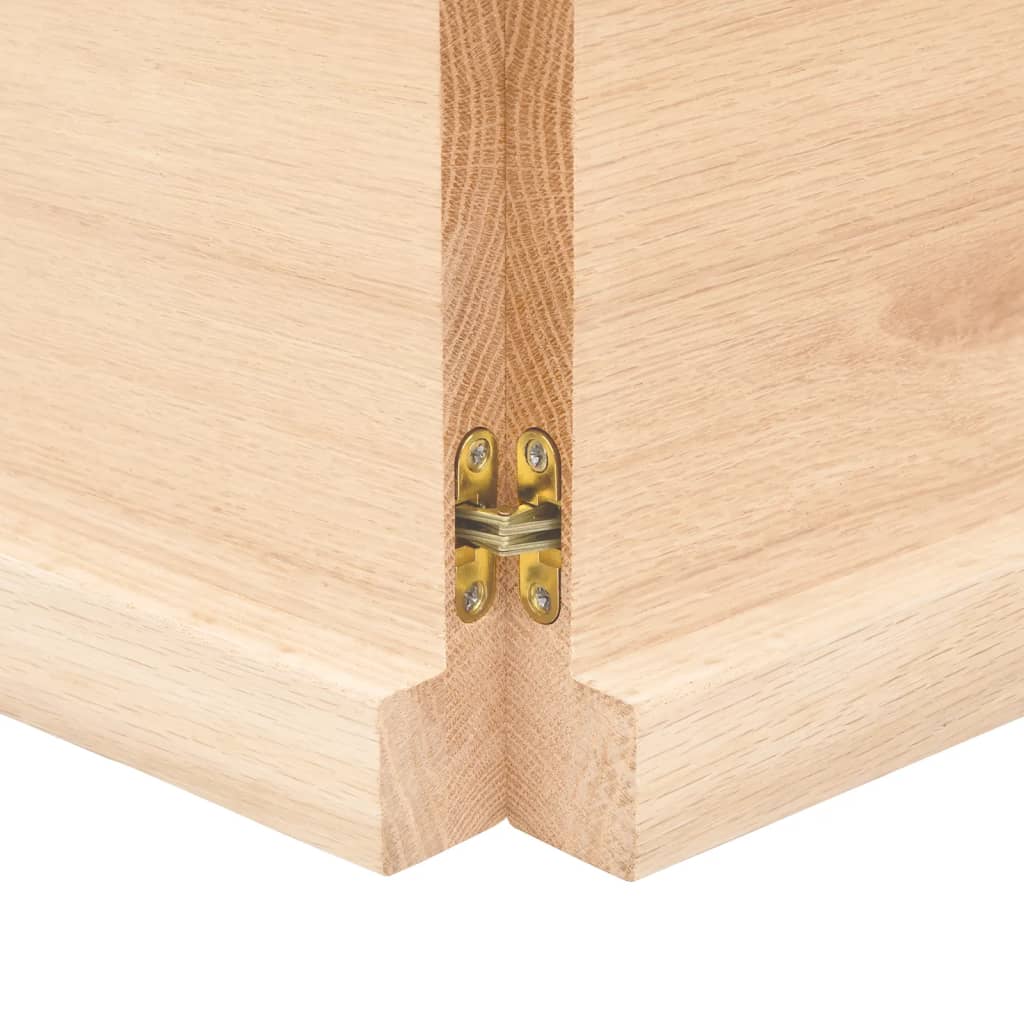 Blat masă 160x50x(2-4) cm lemn stejar netratat contur organic