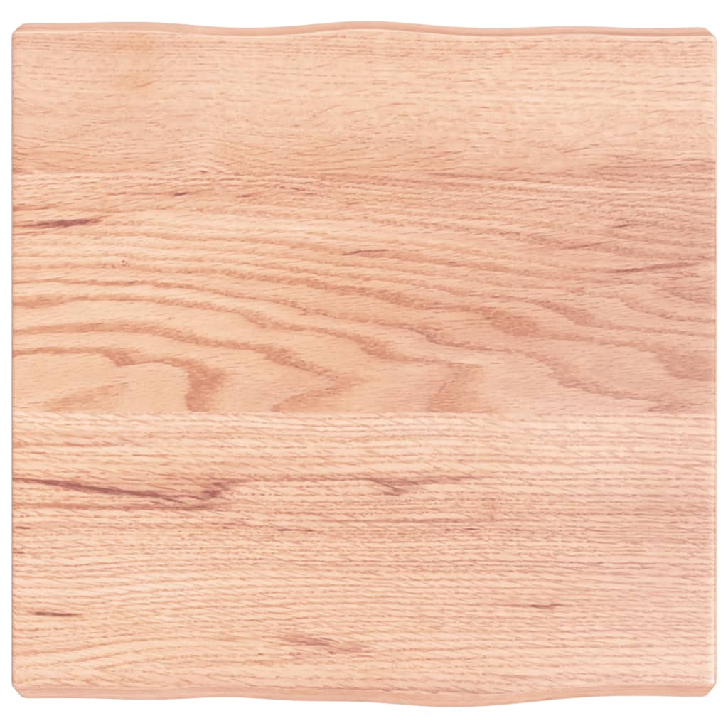 Blat masă, 40x40x(2-4) cm, maro, lemn tratat contur organic