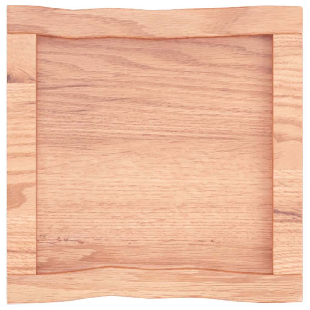 Blat masă, 40x40x(2-4) cm, maro, lemn tratat contur organic
