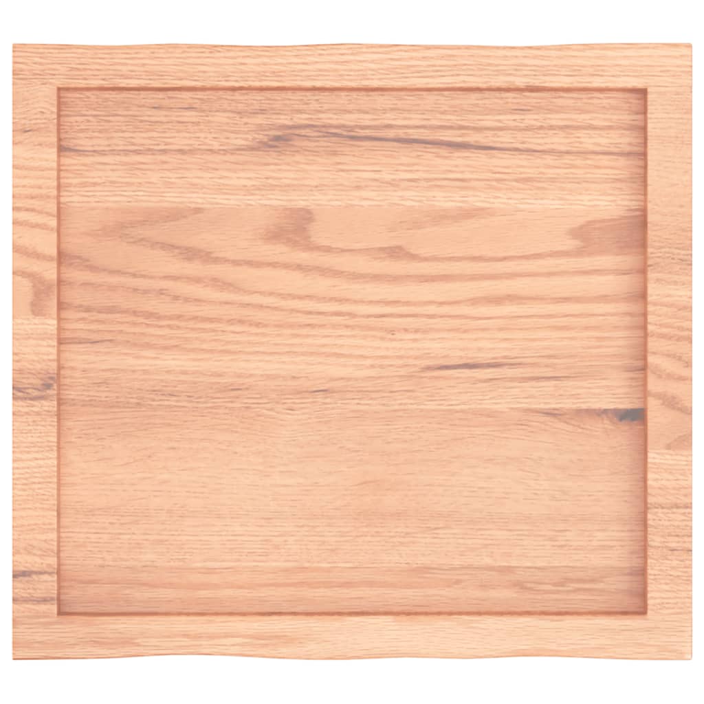Blat masă, 60x50x(2-4) cm, maro, lemn tratat contur organic