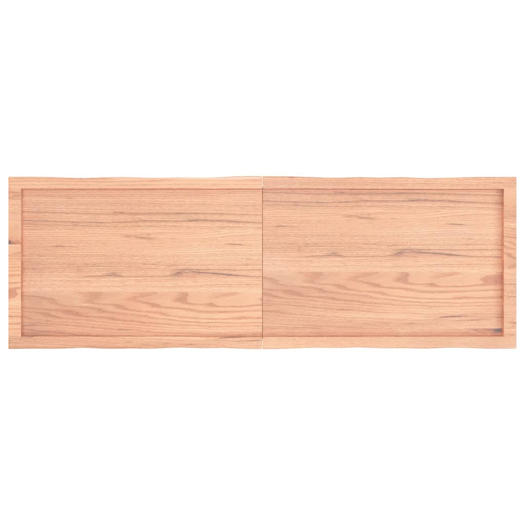 Blat masă, 160x50x(2-4) cm, maro, lemn tratat contur organic
