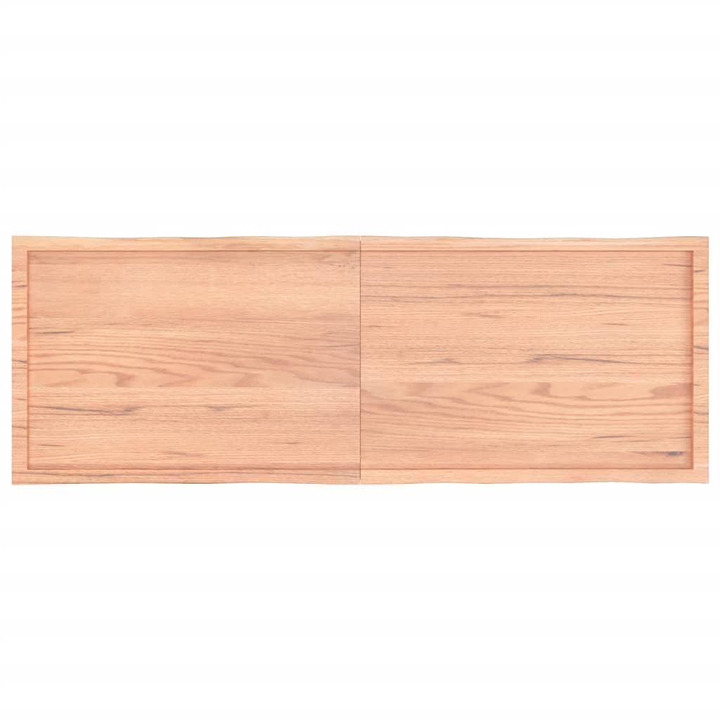 Blat masă, 180x60x(2-6) cm, maro, lemn tratat contur organic