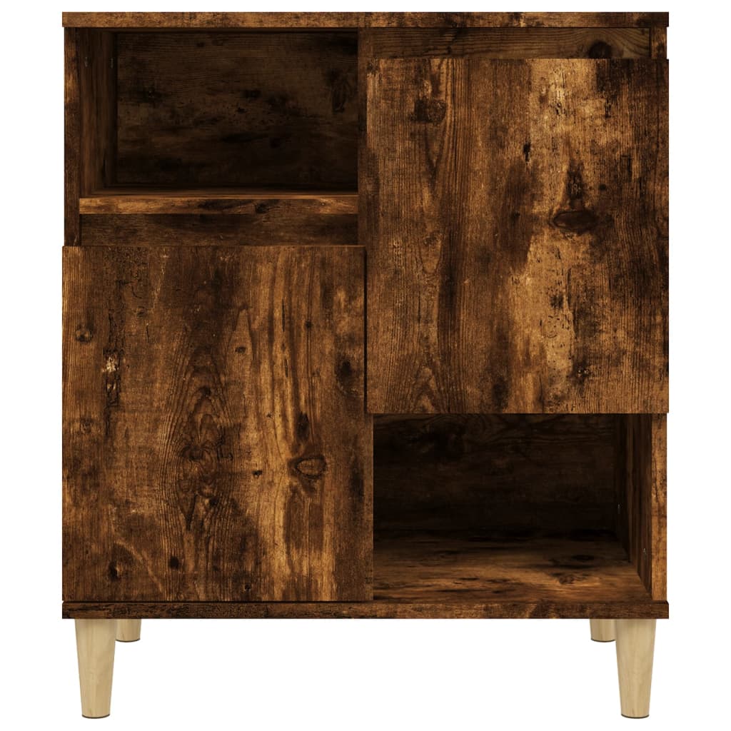 Dulapuri, 3 buc, stejar afumat, 60x35x70 cm, lemn prelucrat