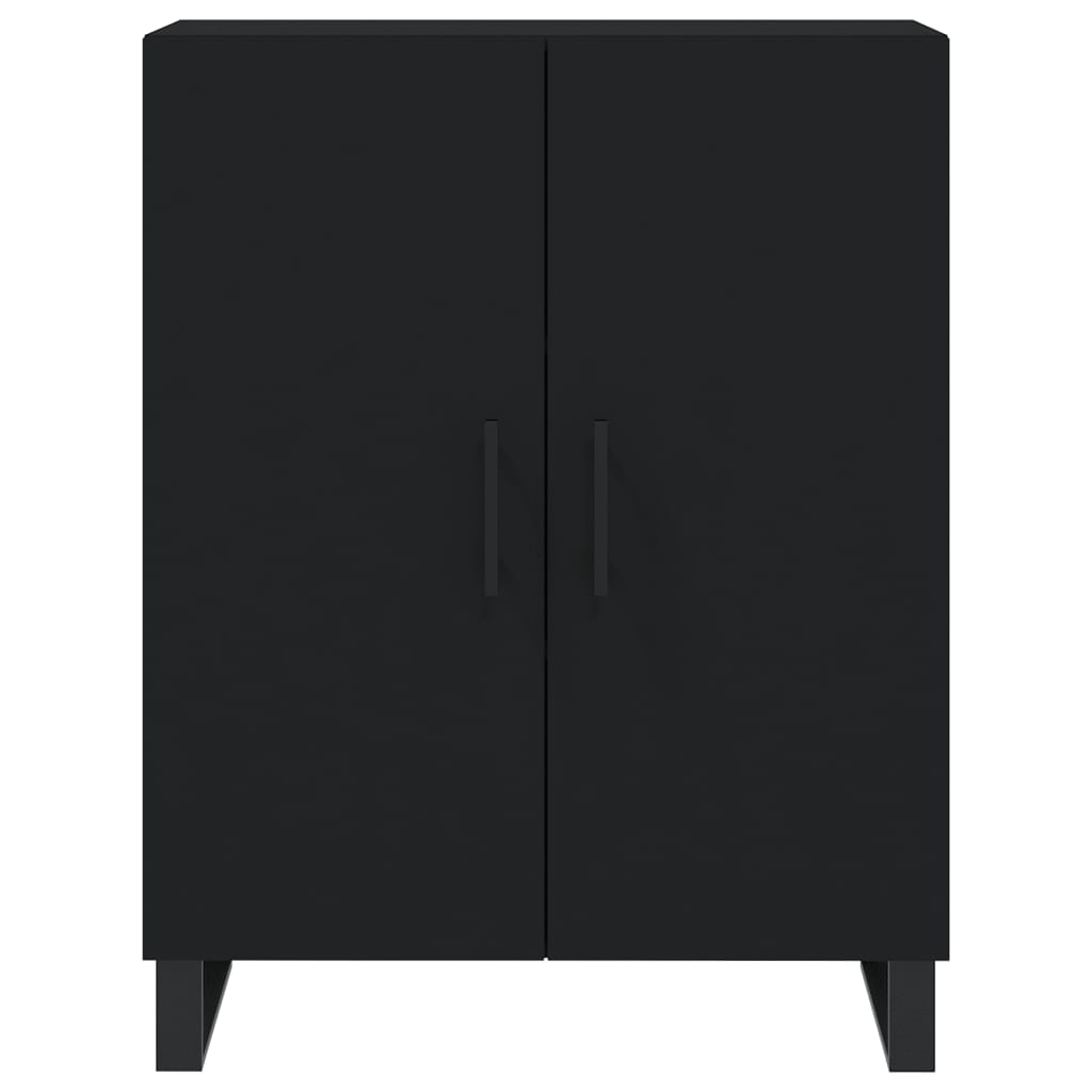 Dulap, negru, 69,5x34x90 cm, lemn compozit