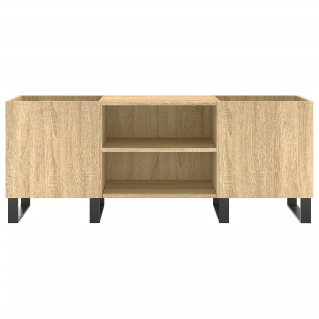 Dulap pentru discuri stejar sonoma 121x38x48 cm, lemn prelucrat