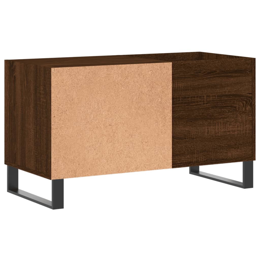 Dulap pentru discuri stejar maro, 85x38x48 cm, lemn prelucrat