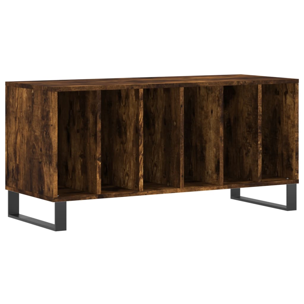 Dulap pentru discuri stejar fumuriu 100x38x48 cm lemn compozit