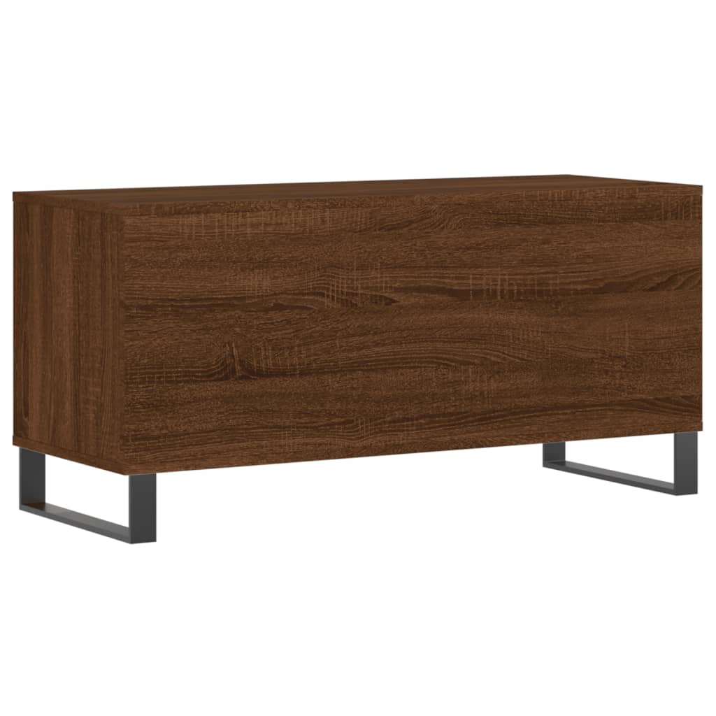 Dulap pentru discuri stejar maro, 100x38x48 cm, lemn prelucrat