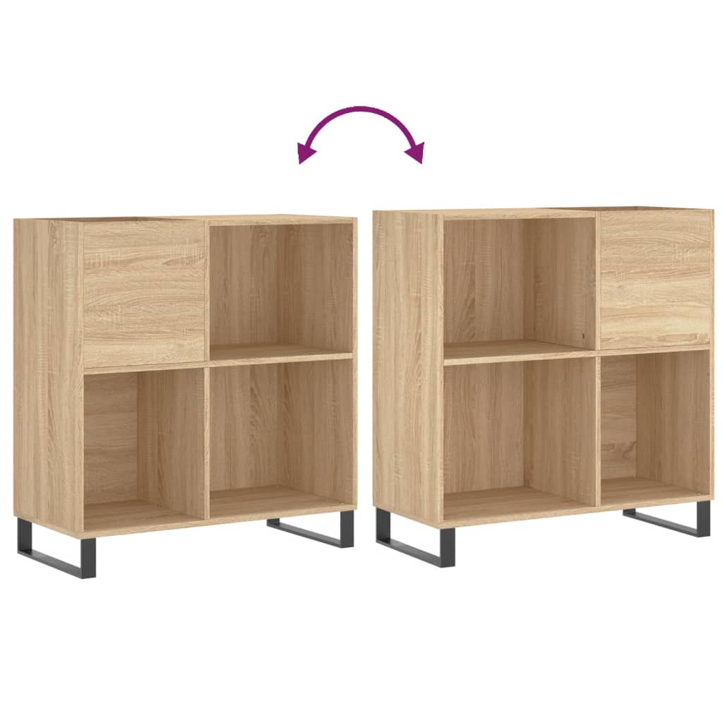 Dulap pentru discuri stejar sonoma 84,5x38x89 cm lemn compozit