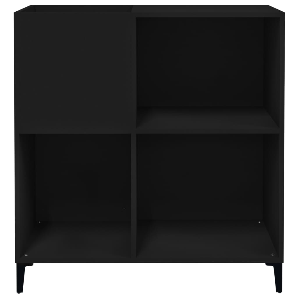 Dulap pentru discuri negru 84,5x38x89 cm lemn compozit