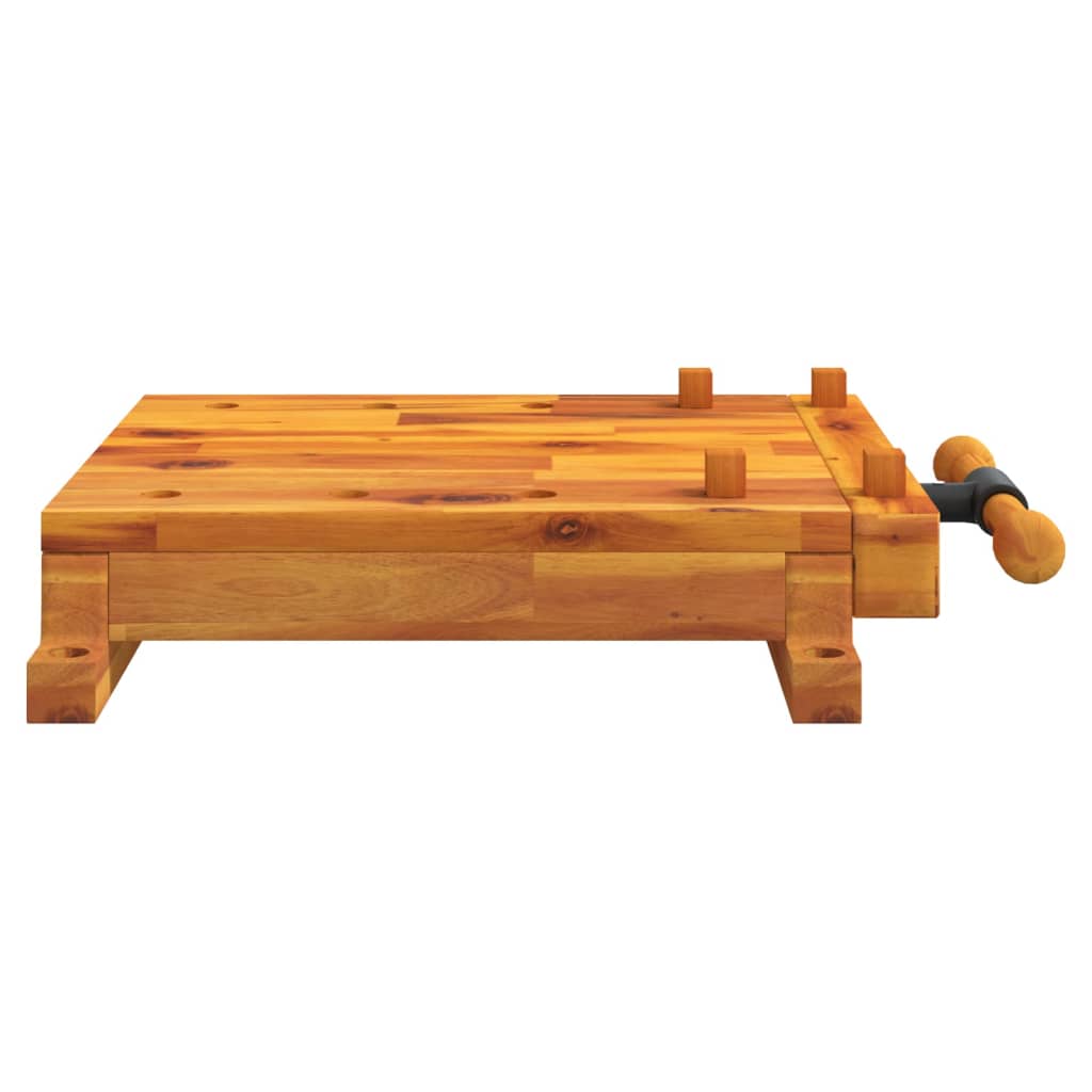 Blat pentru banc de lucru cu menghină, 52x44x9,5 cm lemn acacia