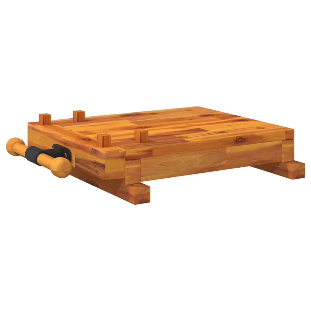 Blat pentru banc de lucru cu menghină, 52x44x9,5 cm lemn acacia