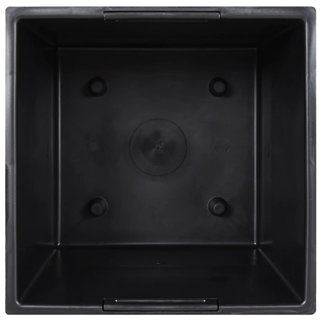 Jardinieră cu interior detașabil, alb, 21 / 32 L, PP ratan