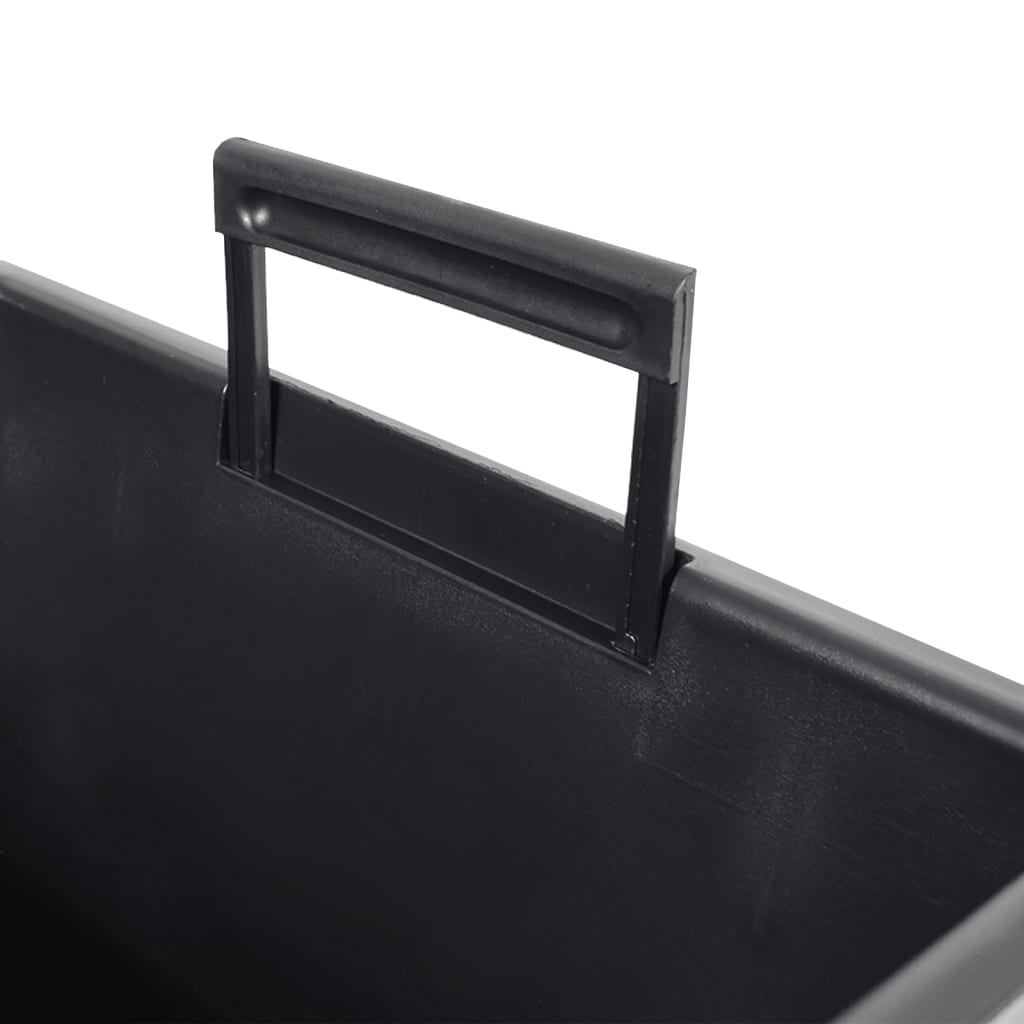 Jardinieră cu interior detașabil, alb, 21 / 32 L, PP ratan
