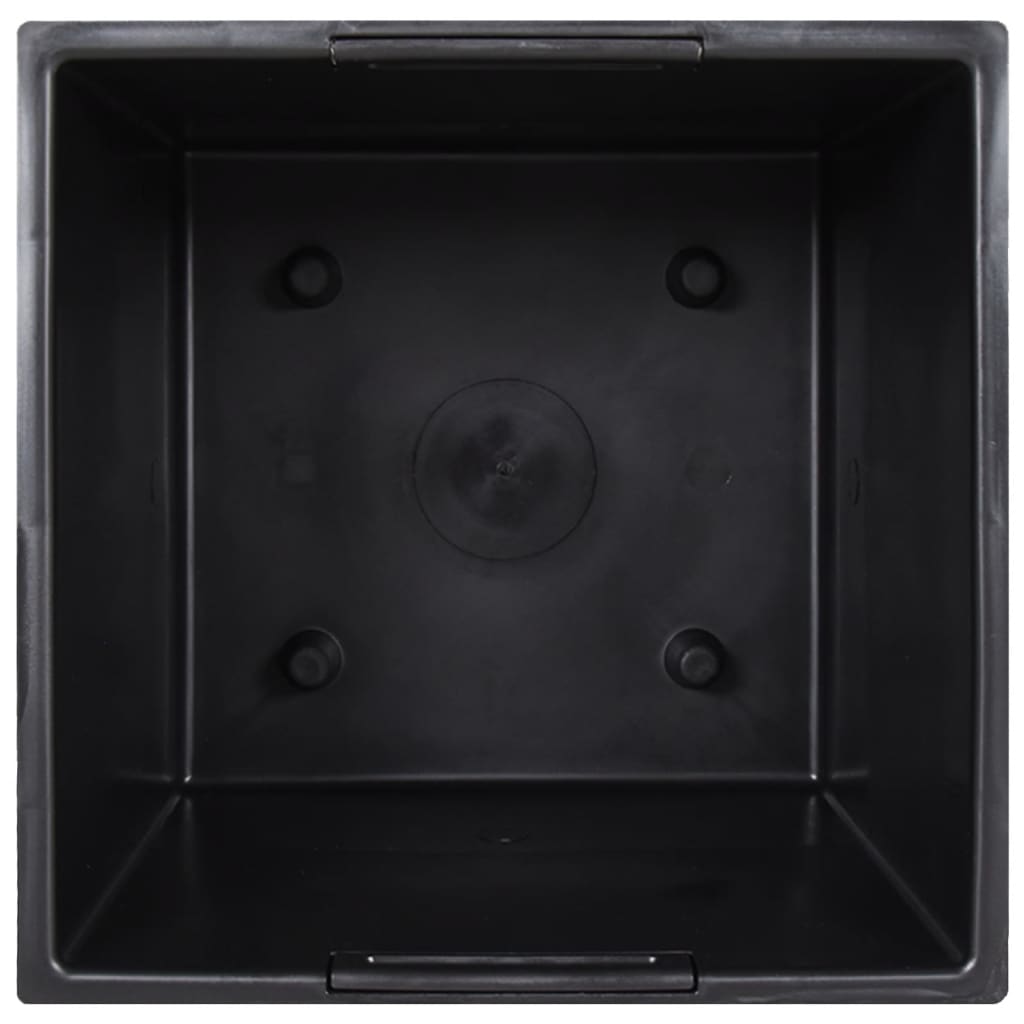 Jardinieră cu interior detașabil, antracit, 37 / 64 L, PP ratan