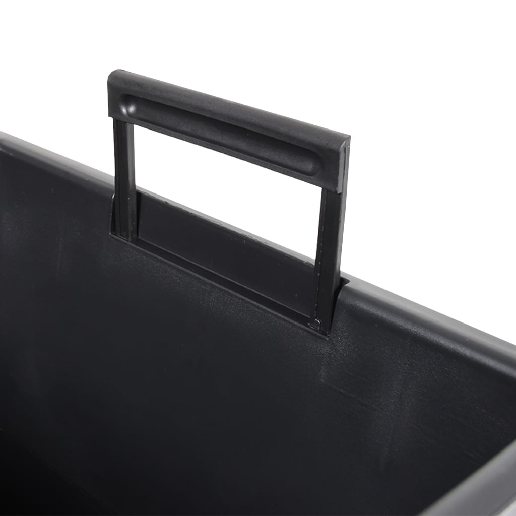 Jardinieră cu interior detașabil, alb, 37 / 64 L, PP ratan
