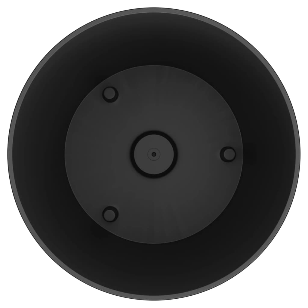 Jardinieră cu interior detașabil antracit 35 / 37,5 L PP ratan
