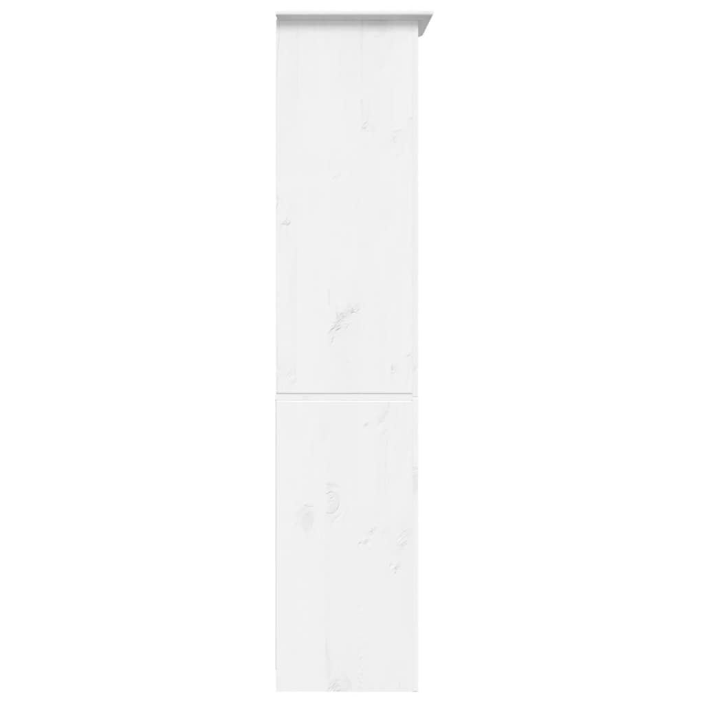 Bibliotecă BODO, alb, 82x40x173 cm, lemn masiv pin, 5 rafturi