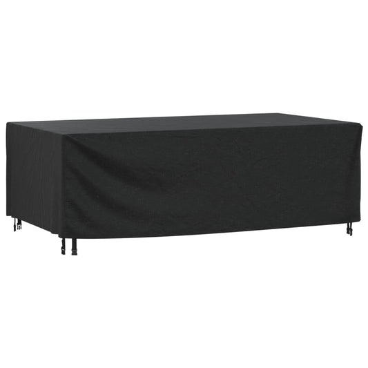 Husă mobilier de grădină negru 229x113x73 cm impermeabil 420D