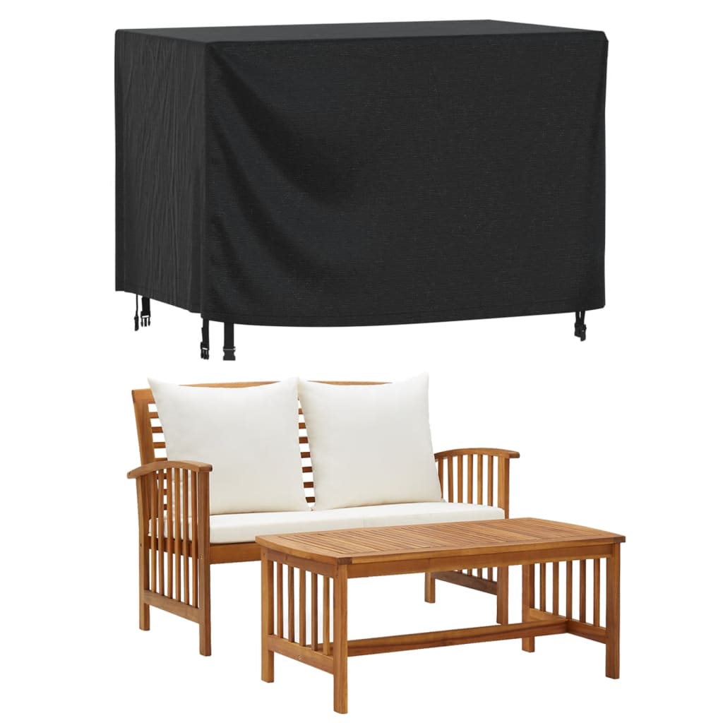 Husă mobilier de grădină negru 140x70x90 cm impermeabilă 420D