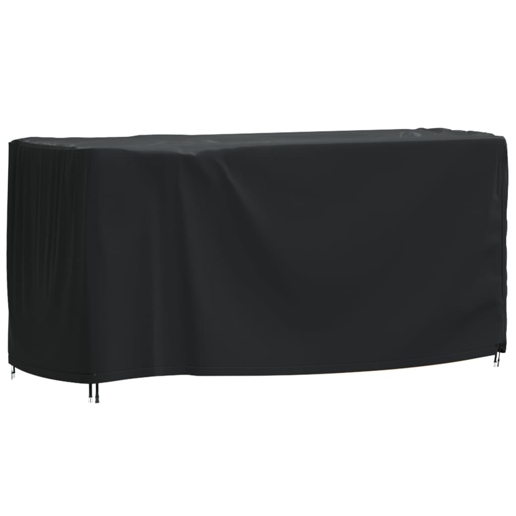 Husă mobilier de grădină negru 180x70x90 cm impermeabilă 420D