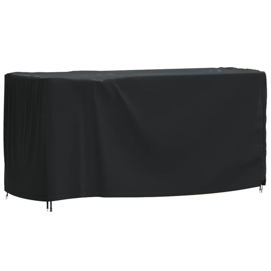 Husă mobilier de grădină negru 180x70x90 cm impermeabilă 420D