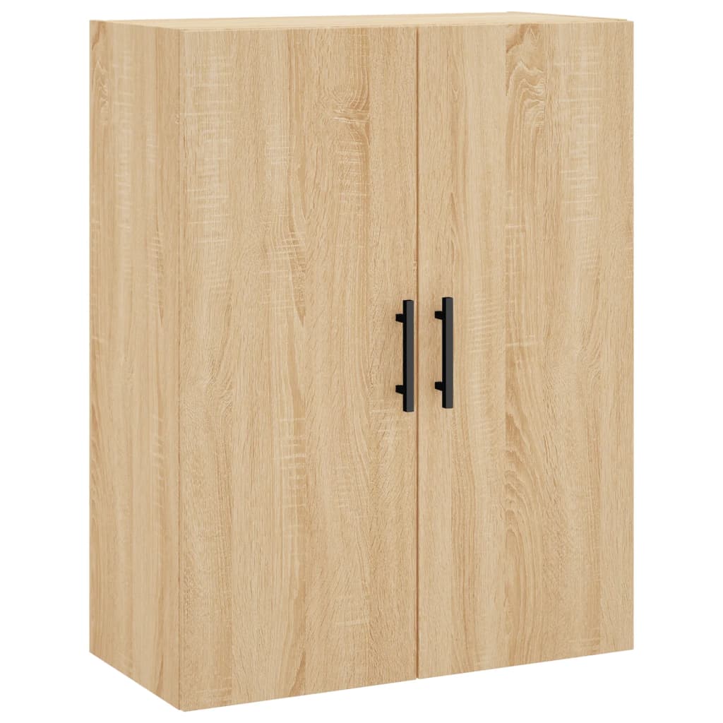 Dulap TV montat pe perete, stejar sonoma, 69,5x34x90 cm