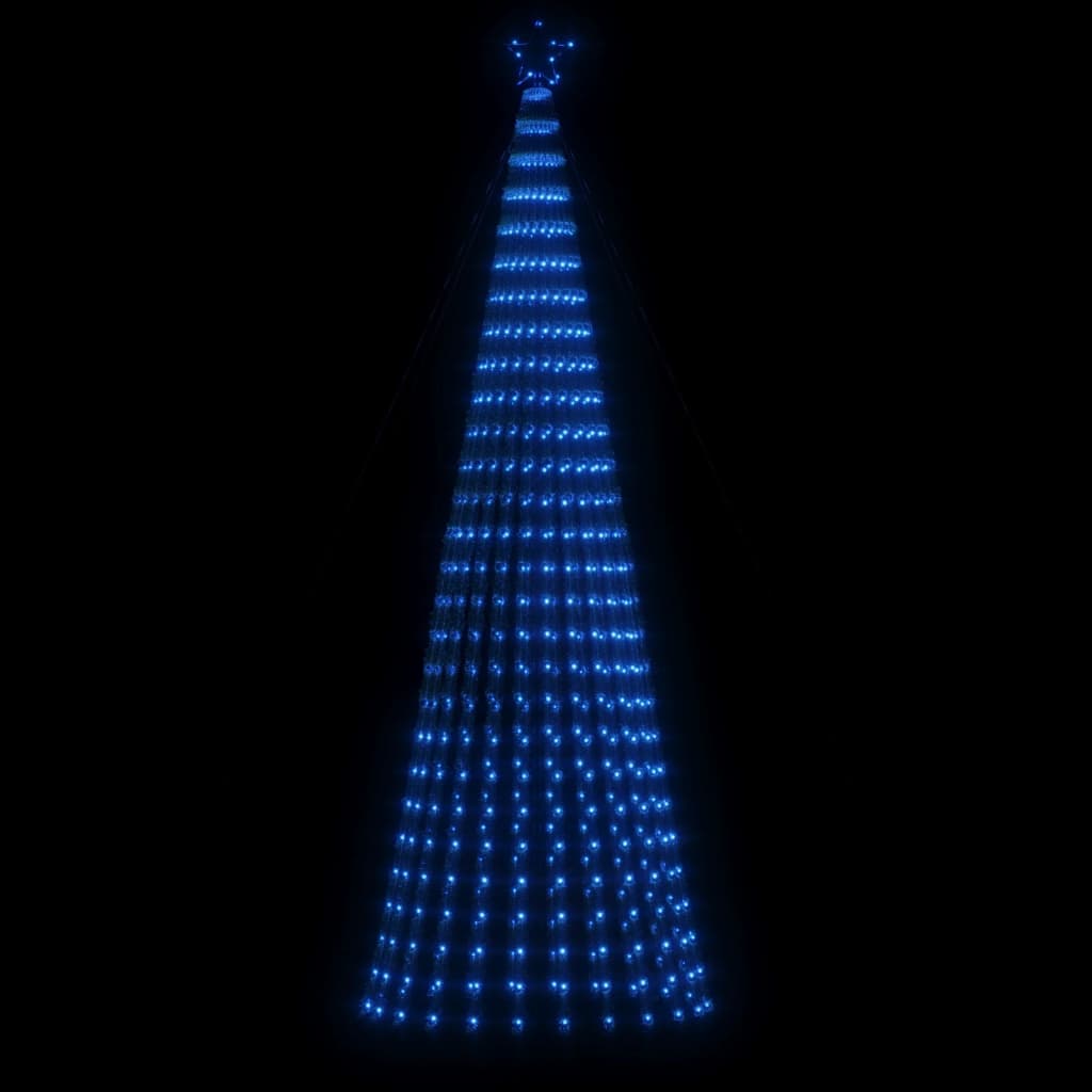 Con de lumină brad de Crăciun, 688 LED-uri, albastru, 300 cm