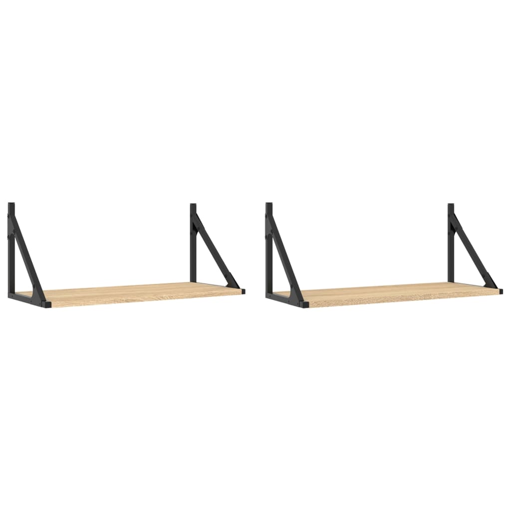 Dulapuri de perete, 2 buc., stejar sonoma, 60x25x25,5 cm, lemn