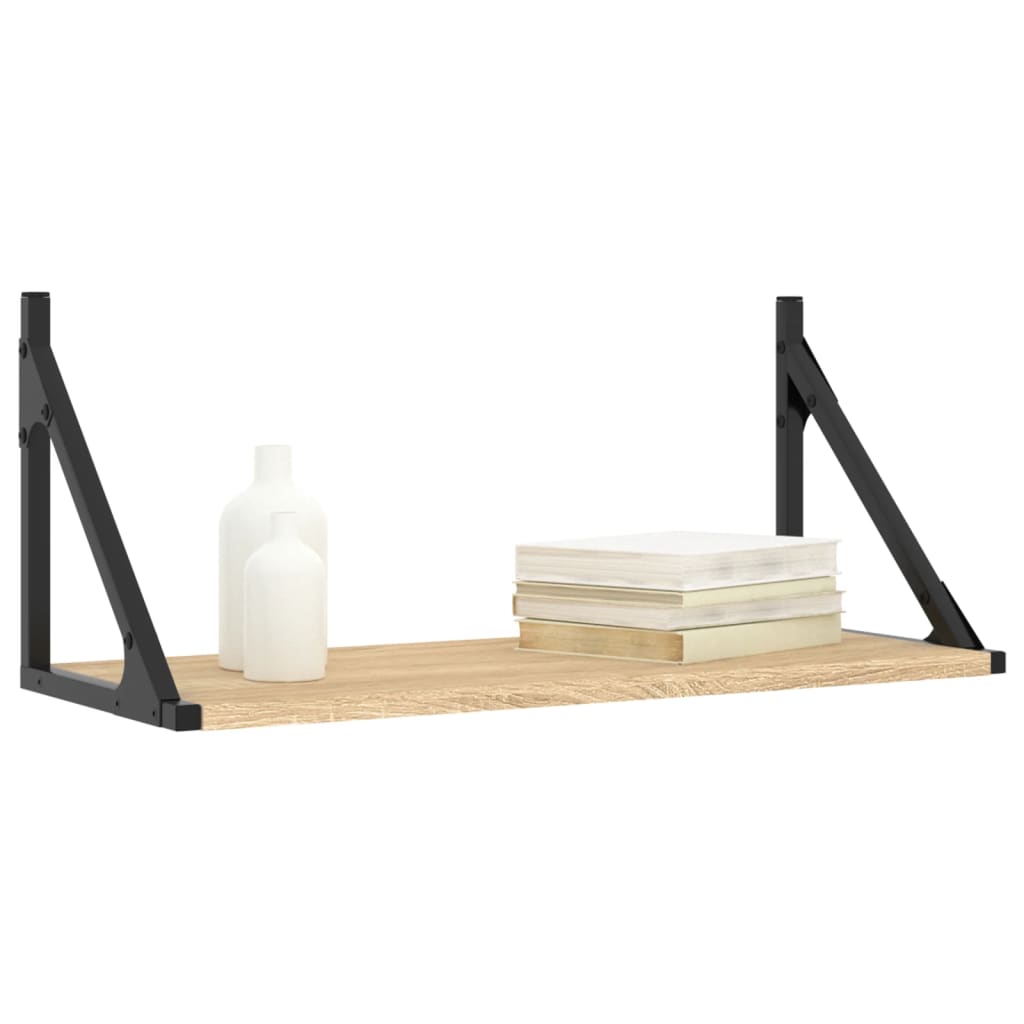Dulapuri de perete, 2 buc., stejar sonoma, 60x25x25,5 cm, lemn
