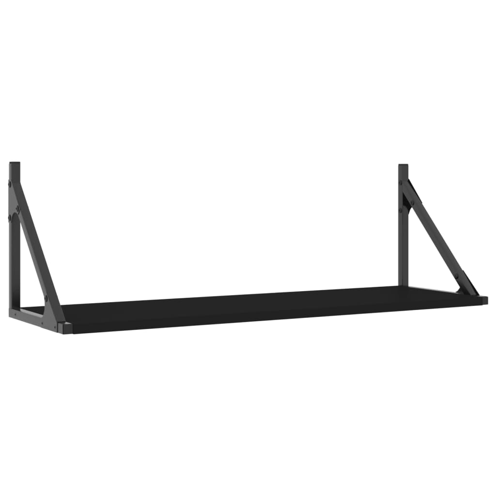 Dulapuri de perete, 2 buc., negru, 80x25x25,5 cm, lemn