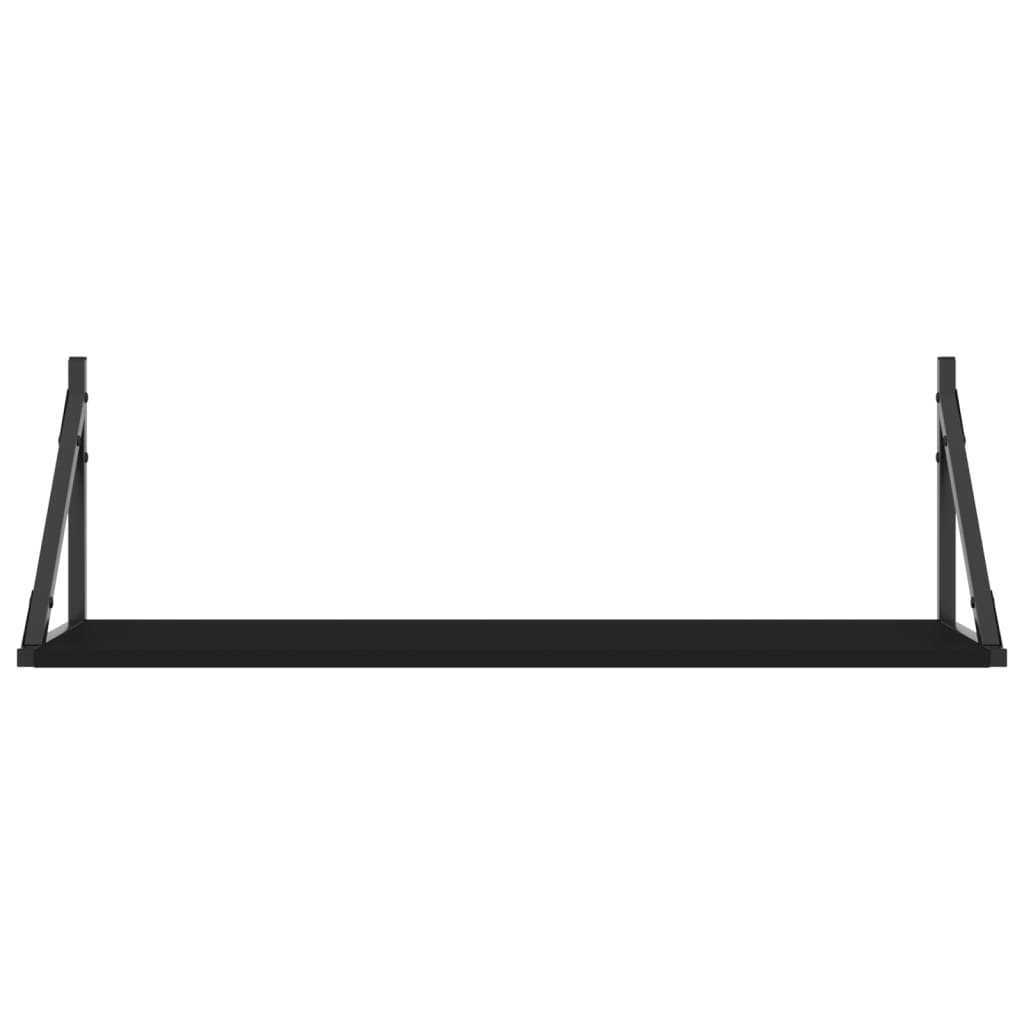 Dulapuri de perete, 2 buc., negru, 80x25x25,5 cm, lemn