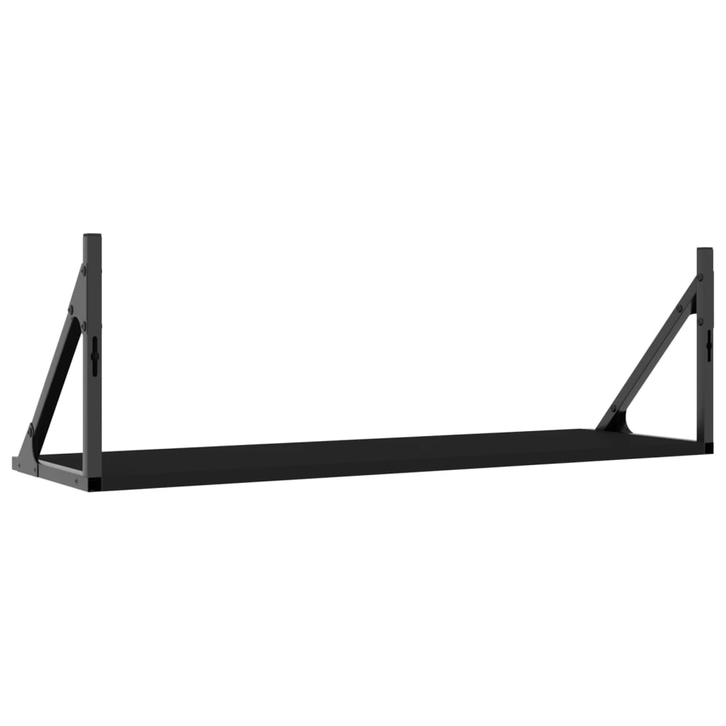 Dulapuri de perete, 2 buc., negru, 80x25x25,5 cm, lemn