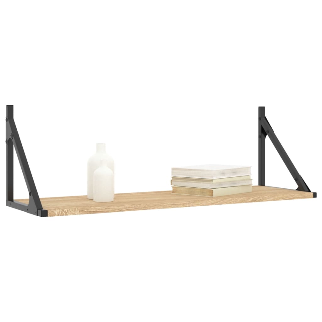 Dulapuri de perete, 2 buc., stejar sonoma, 80x25x25,5 cm, lemn