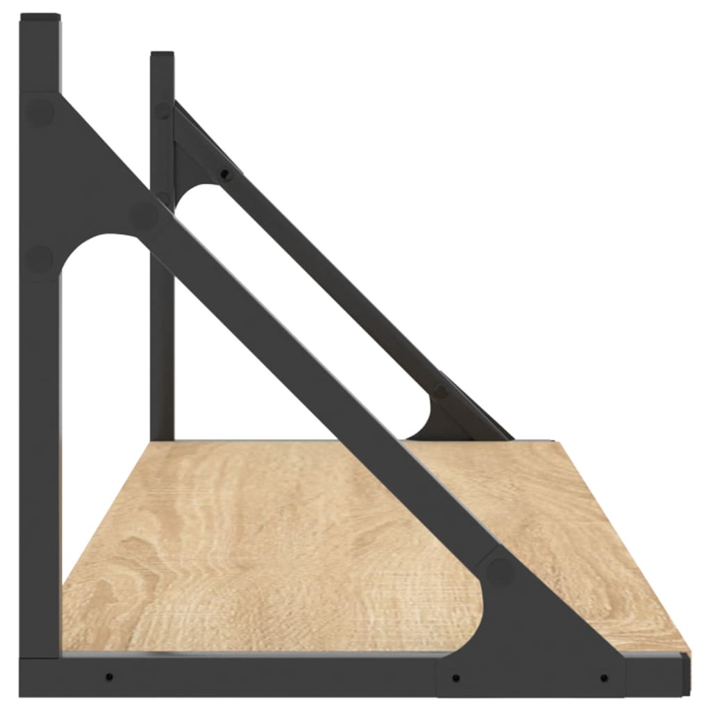 Dulapuri de perete, 2 buc., stejar sonoma, 80x25x25,5 cm, lemn