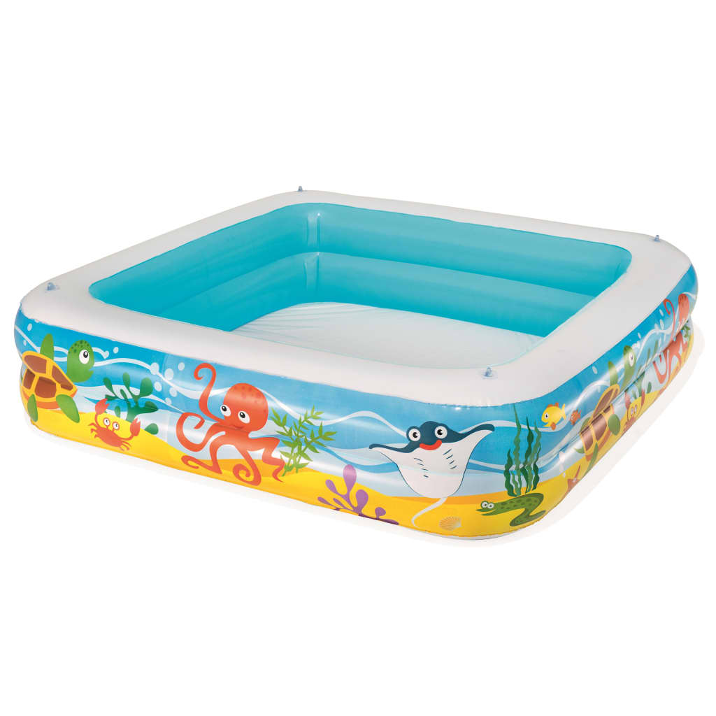 Bestway Piscină de joacă cu baldachin, albastru, 140x140x114 cm, 52192