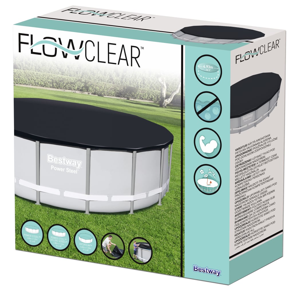 Bestway Husă de piscină Flowclear, 488 cm