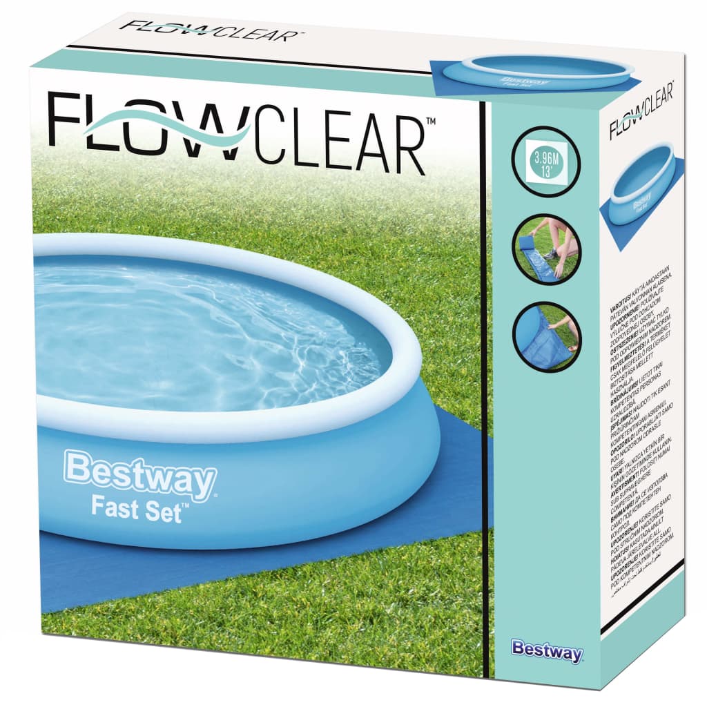 Bestway Pânză de sol pentru piscină Flowclear, 396 x 396 cm