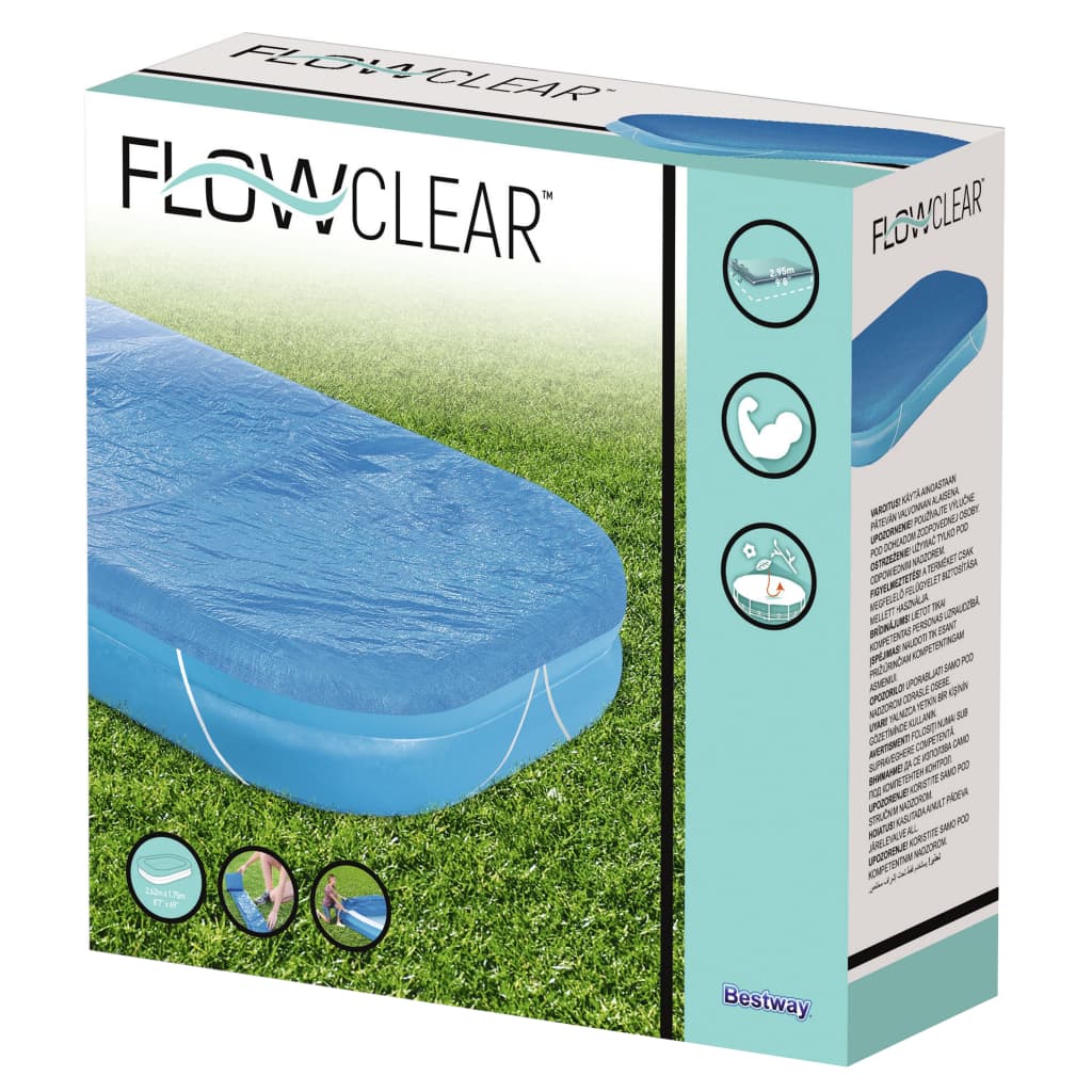 Bestway Prelată de piscină Flowclear, 262x175x51 cm