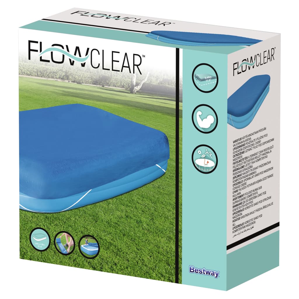 Bestway Prelată de piscină Flowclear, 305x183x56 cm