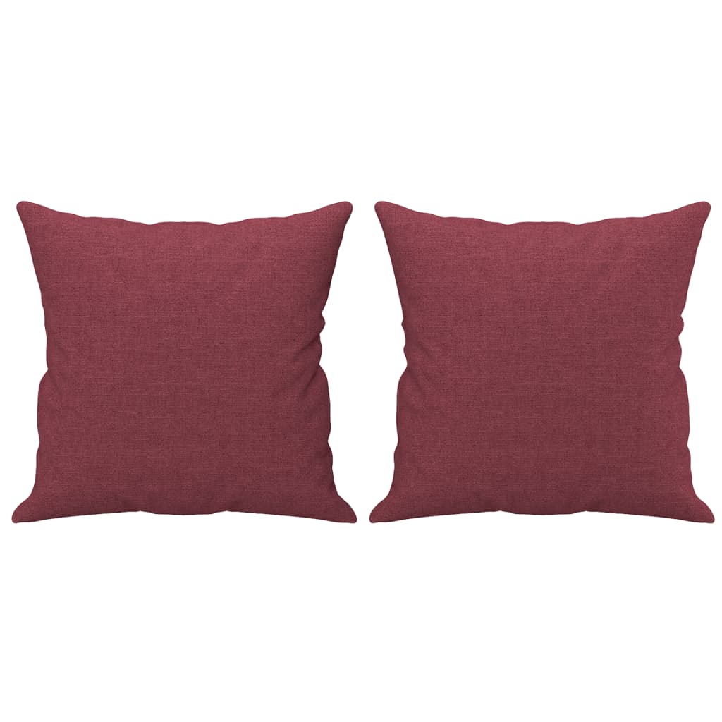 Canapea cu 3 locuri cu pernuțe, roșu vin, 180 cm, textil