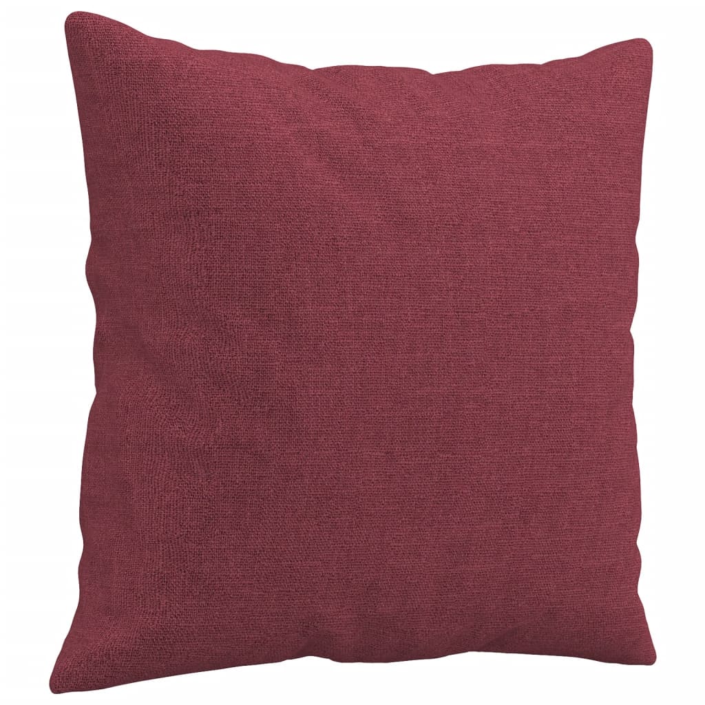 Canapea cu 3 locuri cu pernuțe, roșu vin, 180 cm, textil