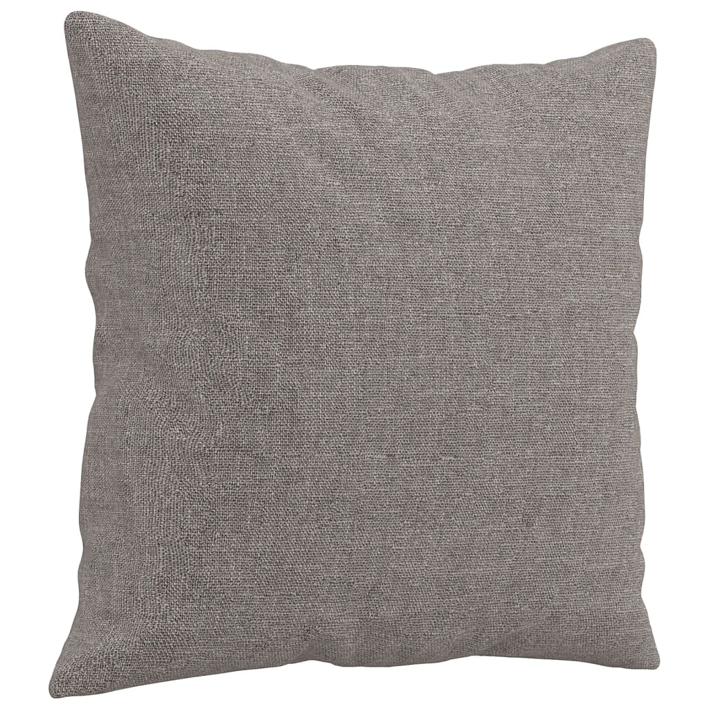 Canapea cu 3 locuri cu pernuțe, gri taupe, 180 cm, textil