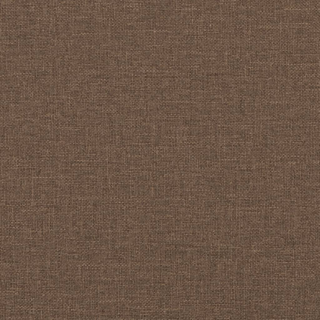 Fotoliu canapea cu taburet, maro, 60 cm, material textil