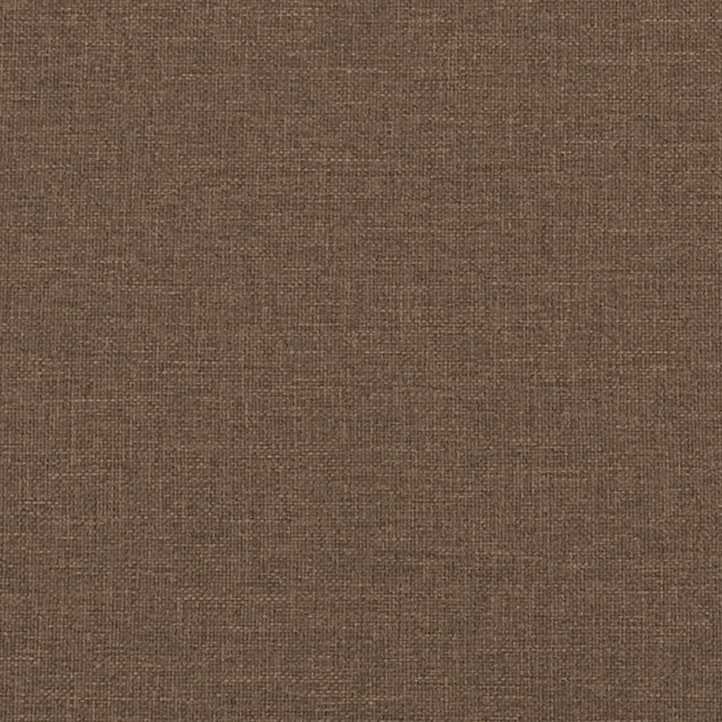 Fotoliu canapea cu taburet, maro, 60 cm, material textil